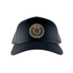 WINNERS "W" Leather Patch Cap - Black / Beige