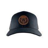 WINNERS "W" Leather Patch Cap - Black / Brown